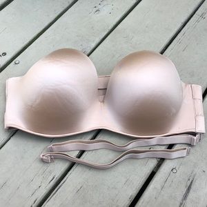 Nude Cacique almost new strapless/convertible bra